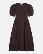 Vero Moda Maxikjole Sally Puff Sleeve Ankel - Chocolate Torte