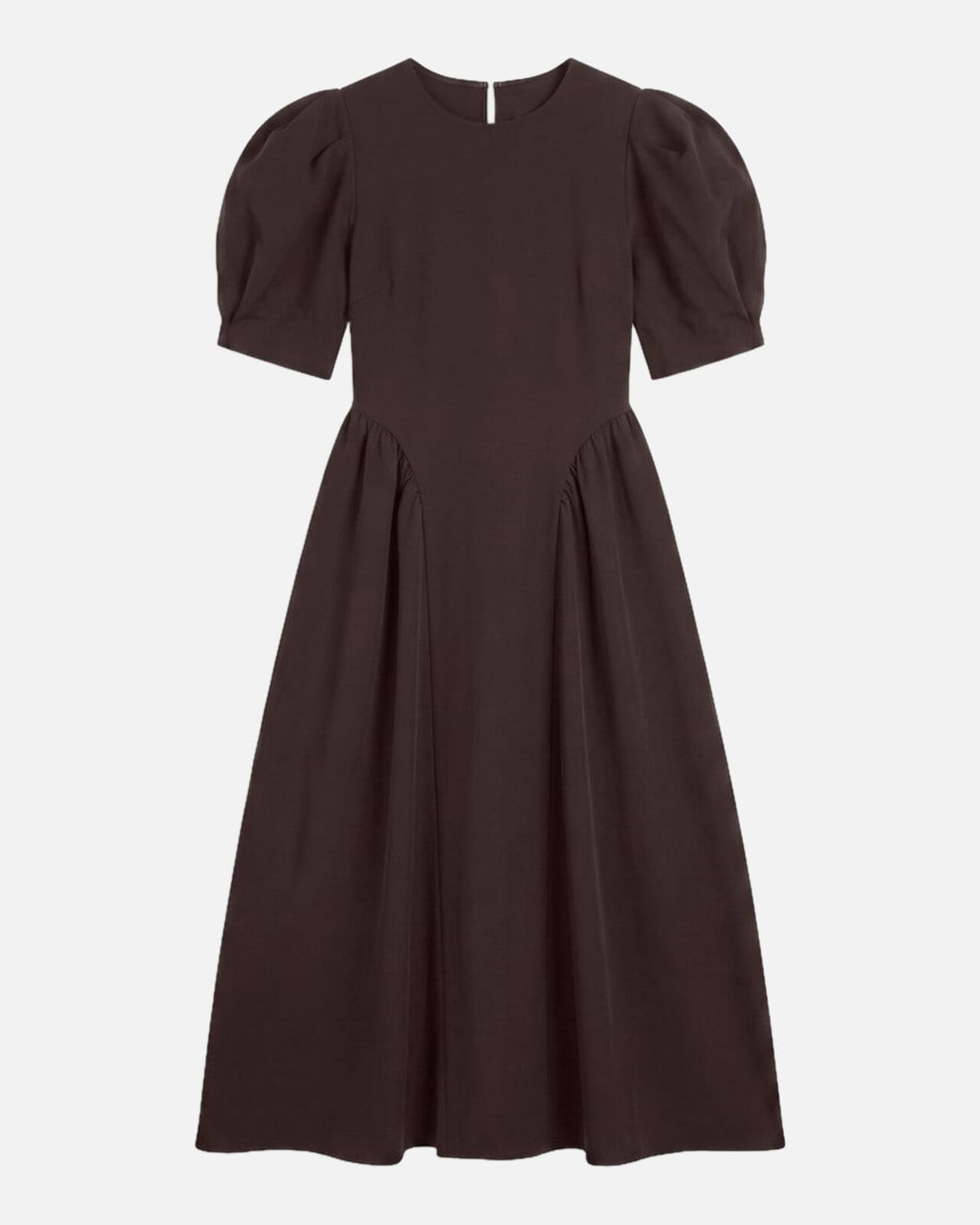 Vero Moda Maxikjole Sally Puff Sleeve Ankel - Chocolate Torte