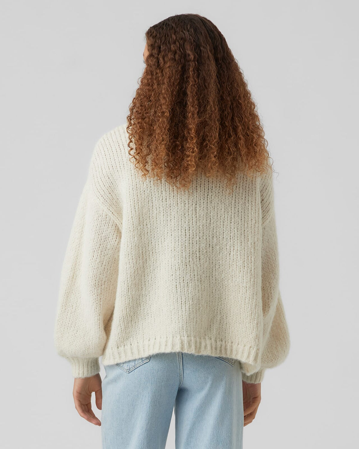 VERO MODA Strikket Cardigan Maybe LS Open - Birch