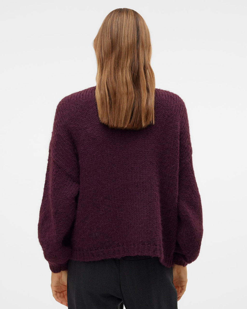 VERO MODA Strikket Cardigan Maybe LS Open - Winetasting