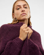 VERO MODA Strikket Cardigan Maybe LS Open - Winetasting