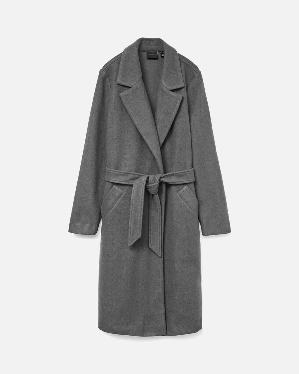 VERO MODA Kåpe Fortuneaya Long Coat - Medium Grey Melange