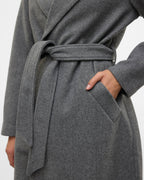VERO MODA Kåpe Fortuneaya Long Coat - Medium Grey Melange