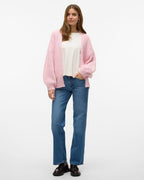 VERO MODA Strikket Cardigan Maybe LS Open - Parfait Pink