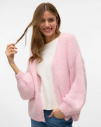 VERO MODA Strikket Cardigan Maybe LS Open - Parfait Pink