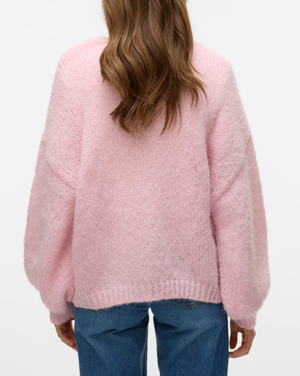 VERO MODA Strikket Cardigan Maybe LS Open - Parfait Pink