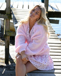 VERO MODA Strikket Cardigan Maybe LS Open - Parfait Pink