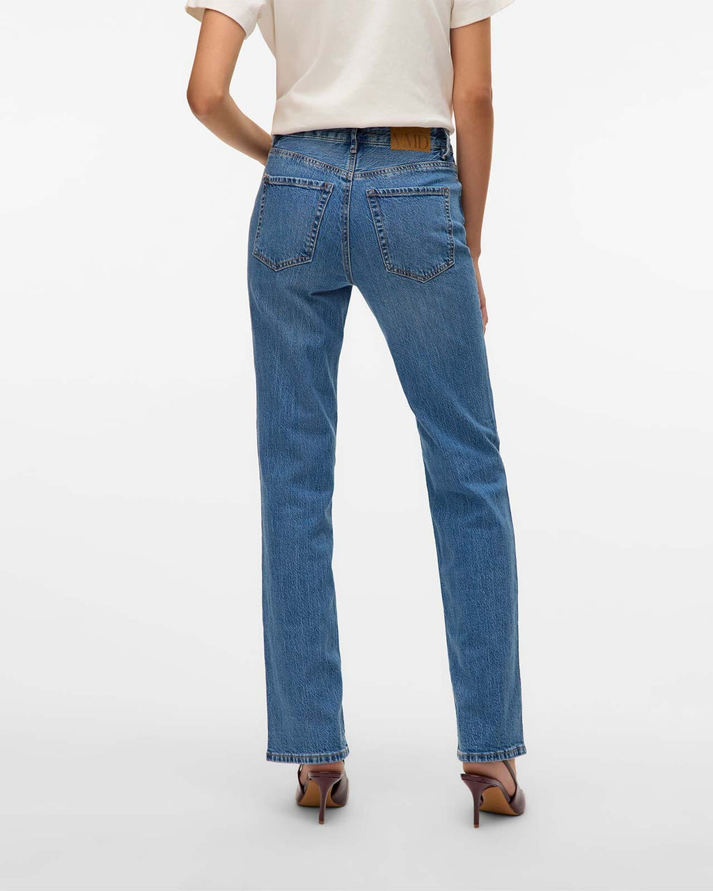 VERO MODA Jeans Tessa HR Straight LI3114 - Medium Blue Denim