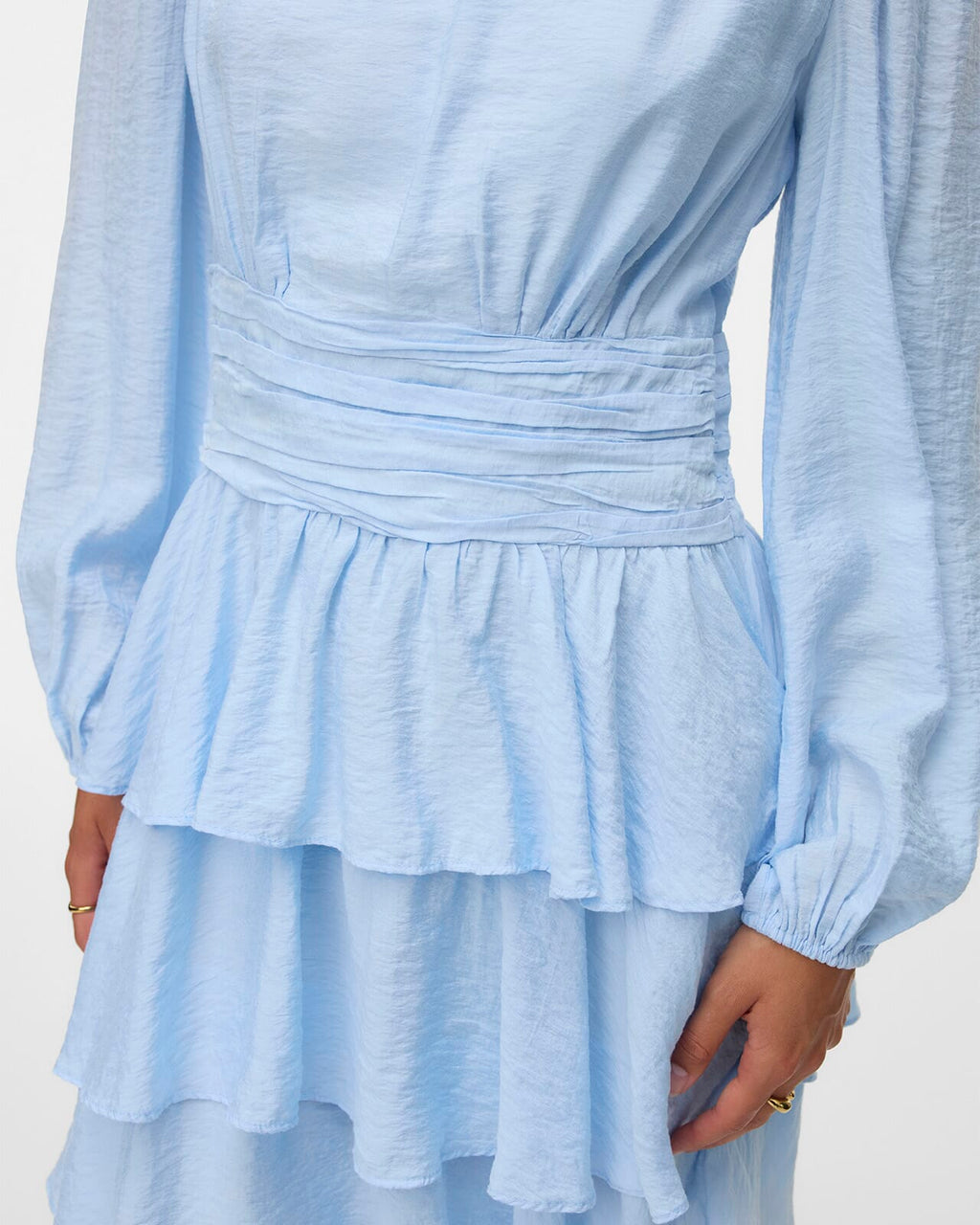 VERO MODA Kjole Lise Boatneck Short - Cashmere Blue