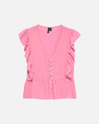 VERO MODA Topp Vido SL Tape Top - Pink Cosmos