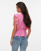 VERO MODA Topp Vido SL Tape Top - Pink Cosmos