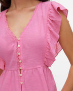VERO MODA Topp Vido SL Tape Top - Pink Cosmos