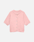 VERA MODA Strikket Cardigan Kara 2/4 O-neck Button Cardigan - Pink Dogwood/ Melange