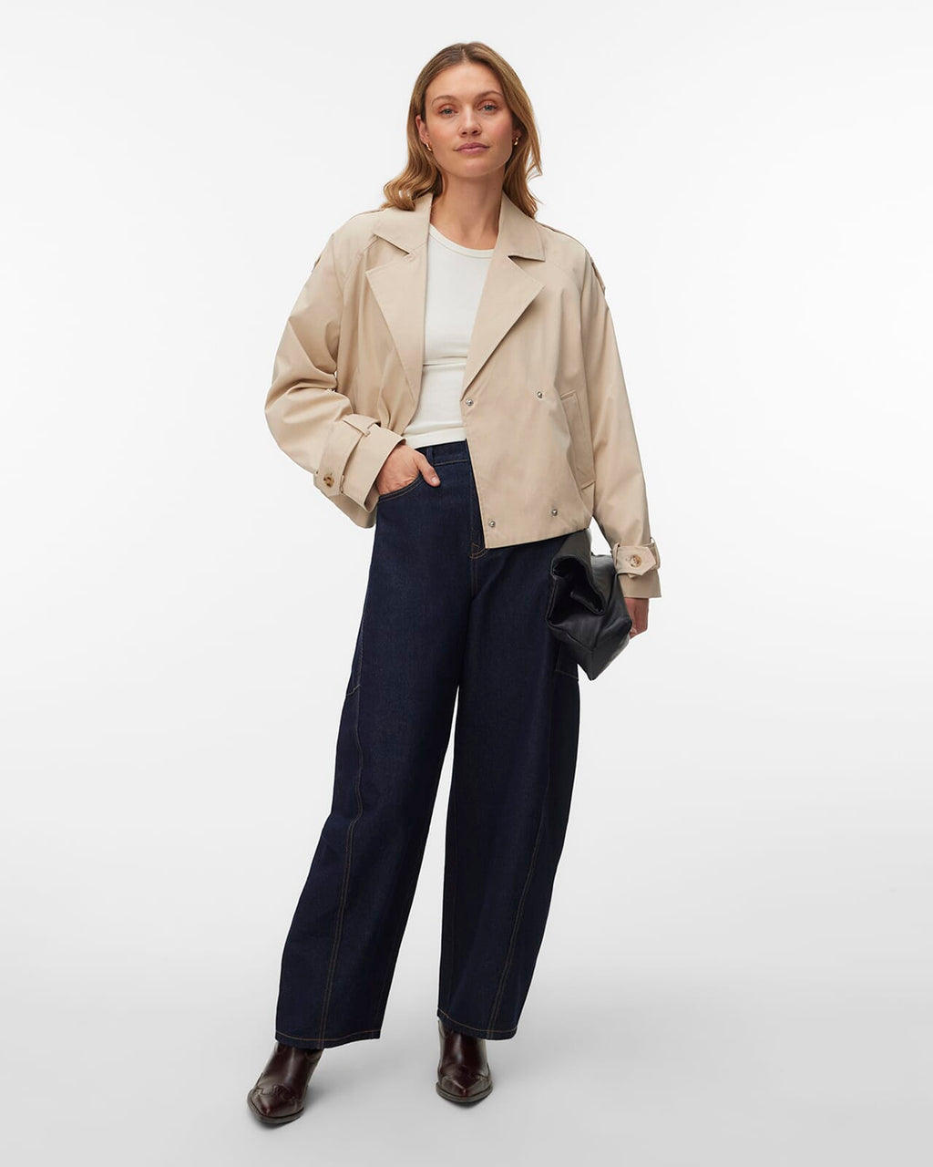 VERO MODA Jakke Chelsea Maddy Short - Cement