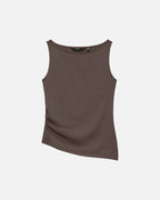 VERO MODA Topp Kira SL Boat Neck - Chocolate Martini