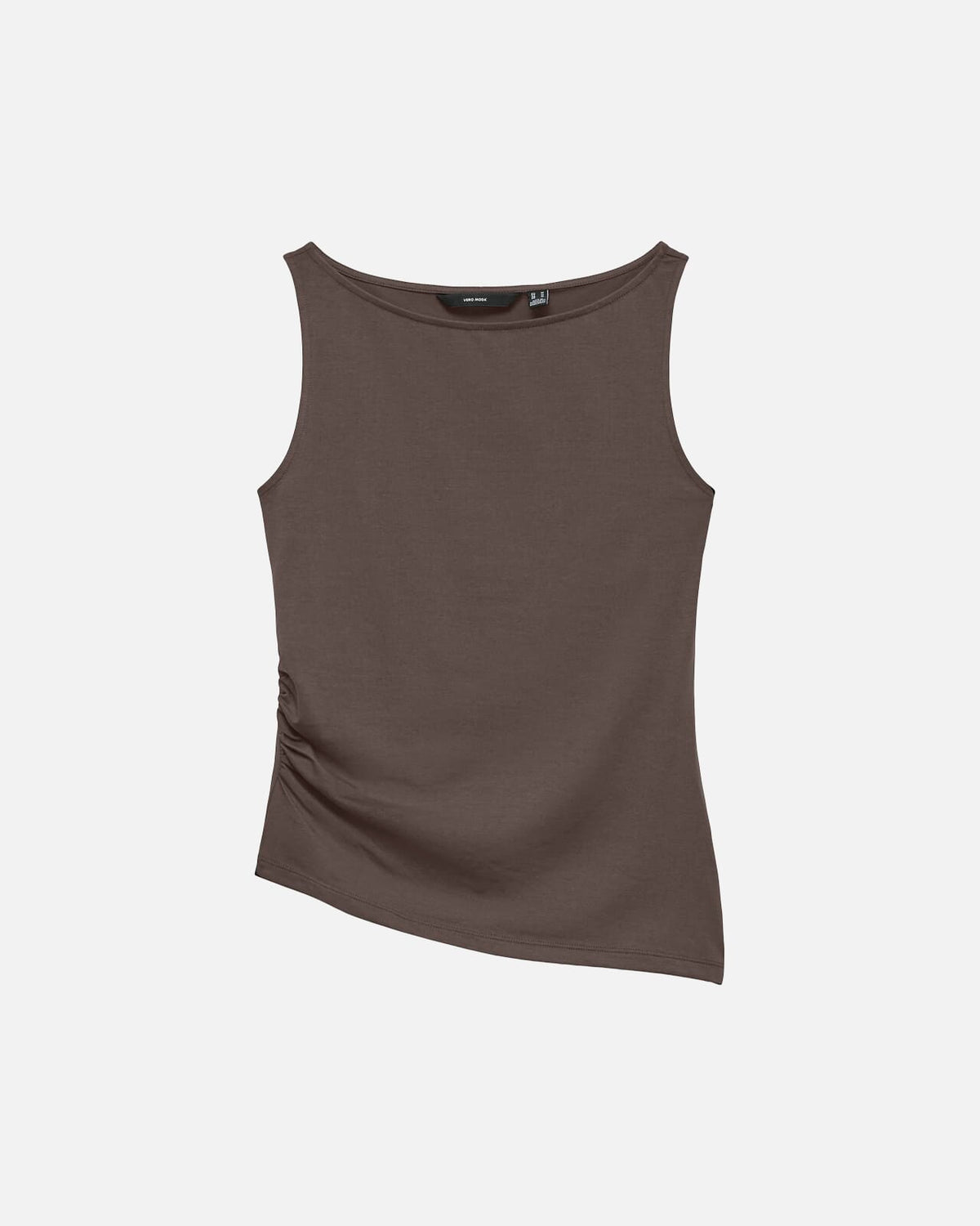 VERO MODA Topp Kira SL Boat Neck - Chocolate Martini