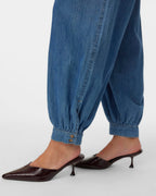 VERO MODA Jeans Zelena Balloon MR Balloon Denim - Medium Blue Denim
