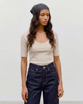 VERO MODA Topp Dream 2/4 U-neck - Whitecap Gray