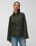 VERO MODA Jakke Chelseapoppy Short Jacket - Forest Night/ Chocolate Torte Collar