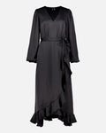VERO MODA Midikjole Miro LS 7/8 V-neck - Black