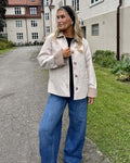 VERO MODA Jakke Chelseapoppy Short Jacket - Oatmeal