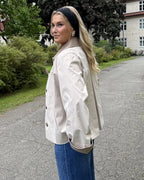 VERO MODA Jakke Chelseapoppy Short Jacket - Oatmeal