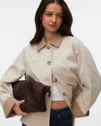 VERO MODA Jakke Chelseapoppy Short Jacket - Oatmeal