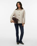 VERO MODA Jakke Chelseapoppy Short Jacket - Oatmeal