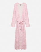 VERO MODA Cardigan Esther Aop LS Long Belt - Pink-A-Boo/ Ditte Flower