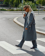 VERO MODA Kåpe Fortuneaya Long Coat - Medium Grey Melange