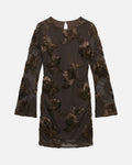 VERO MODA Kjole Quinn LS Short - Chicory Coffee