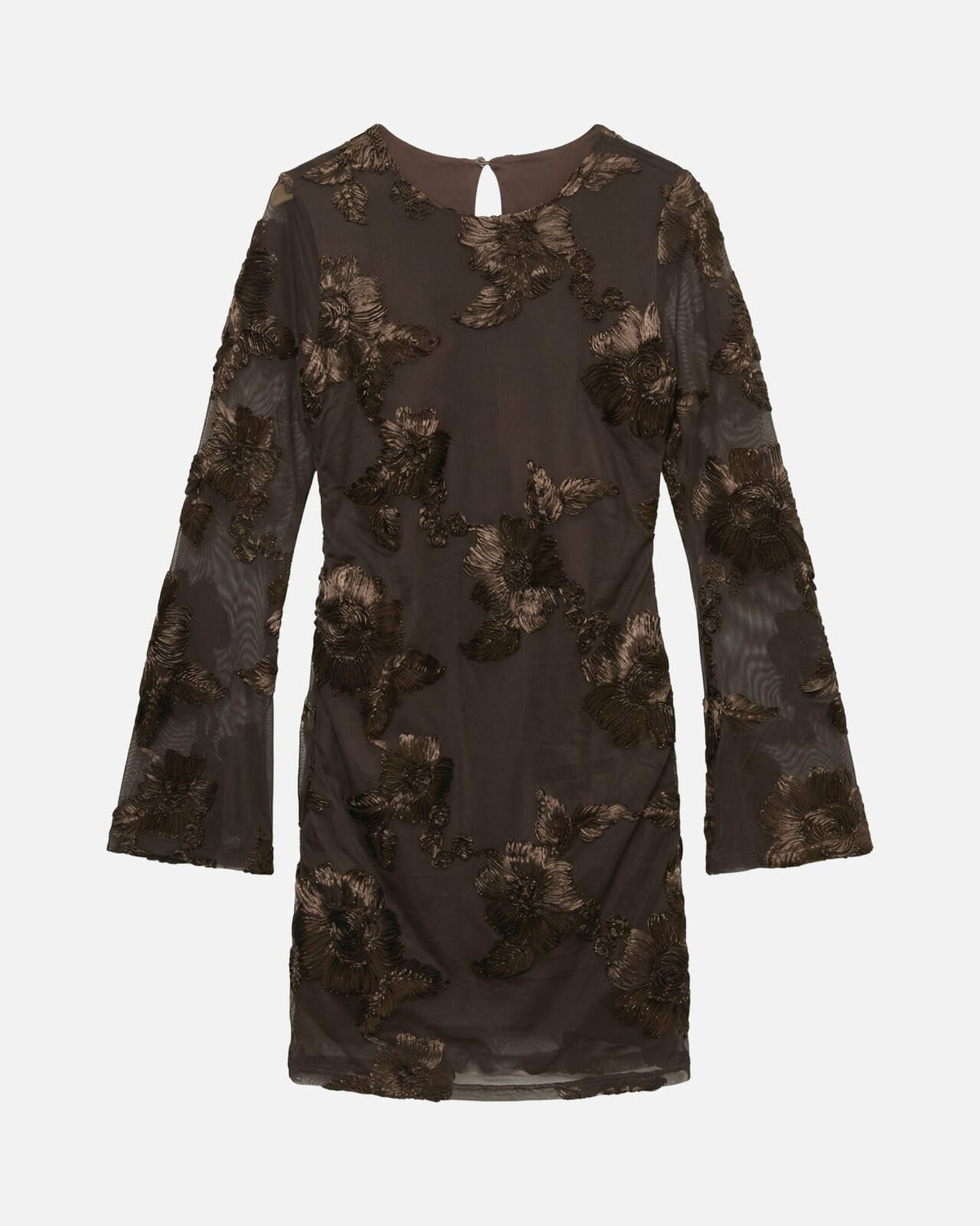 VERO MODA Kjole Quinn LS Short - Chicory Coffee