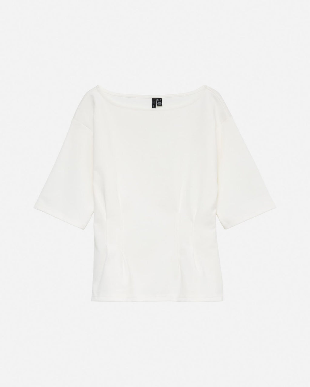 VERO MODA Topp Bjork SS Boatneck - Snow White