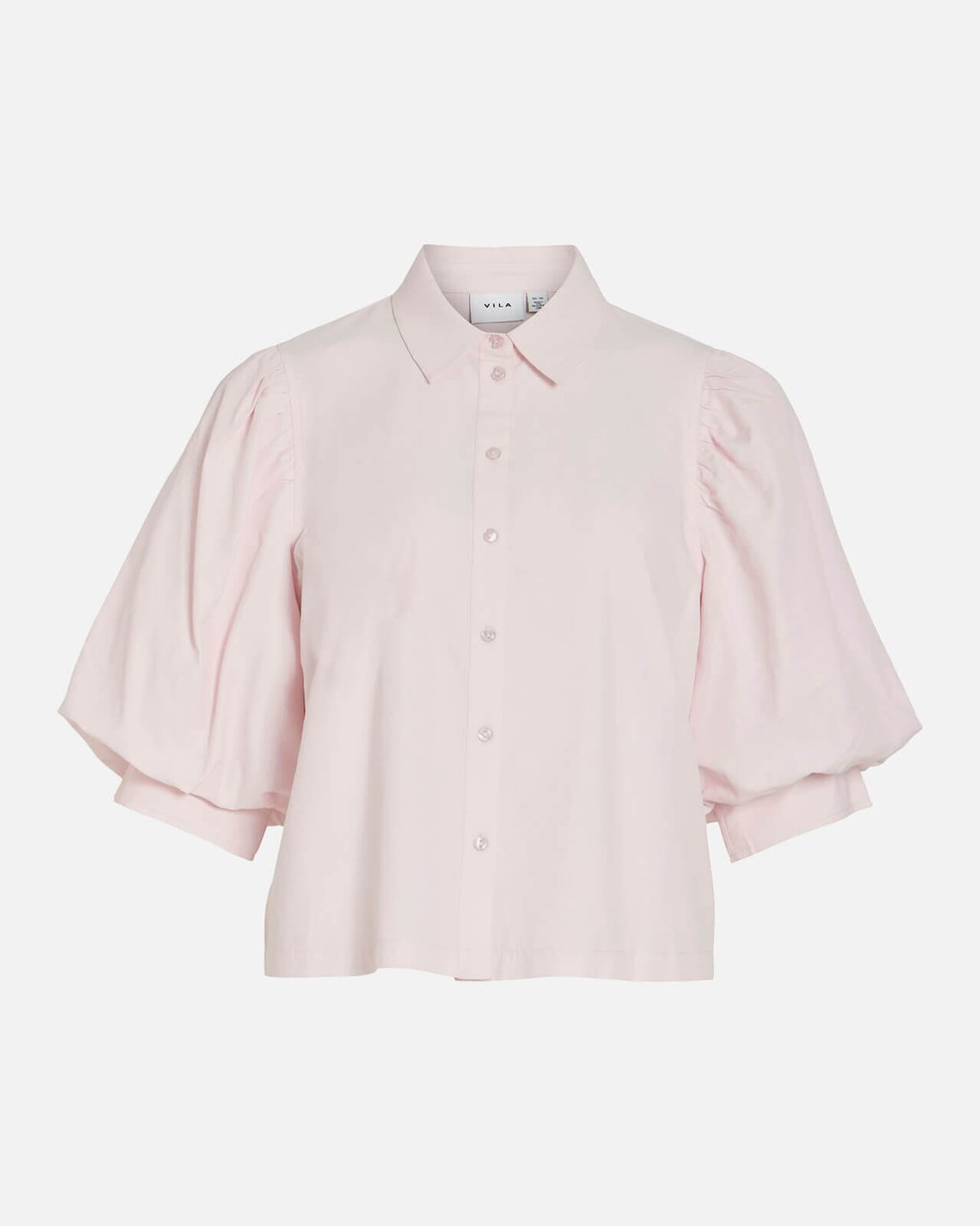 VILA Skjorte Realu 3/4 Collar Shirt - Ballet Slipper
