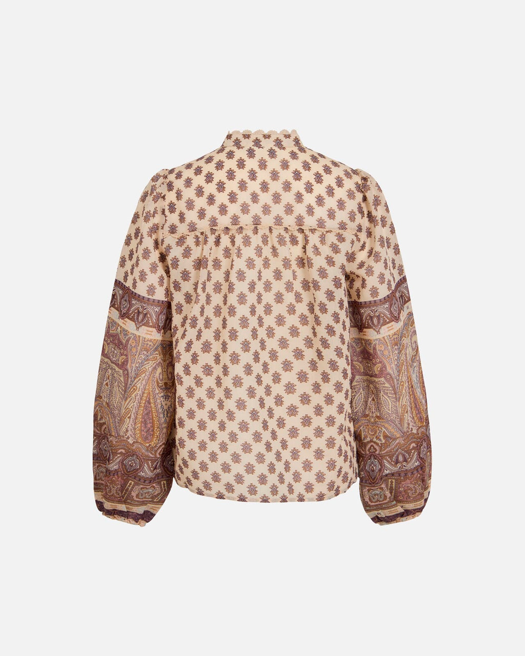 VILA Skjorte Lyrida L/S - Birch MULTI COLOR
