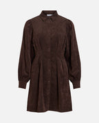VILA Skjortekjole Cordu L/S Shirt - Coffee Bean