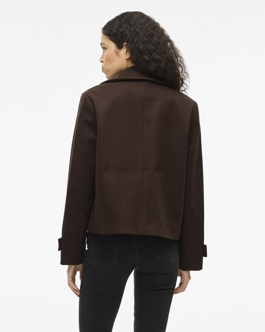 VILA Jakke Solo LS Short - Coffee Bean