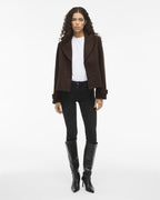 VILA Jakke Solo LS Short - Coffee Bean
