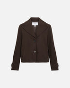 VILA Jakke Solo LS Short - Coffee Bean