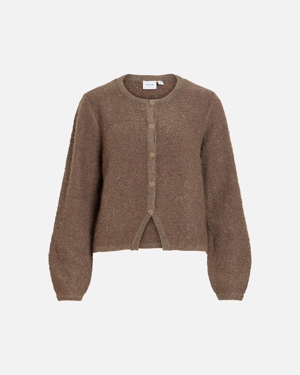 VILA Strikket Cardigan Pigga O-neck L/S - Falcon