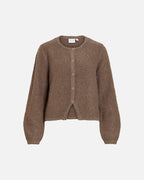 VILA Strikket Cardigan Pigga O-neck L/S - Falcon
