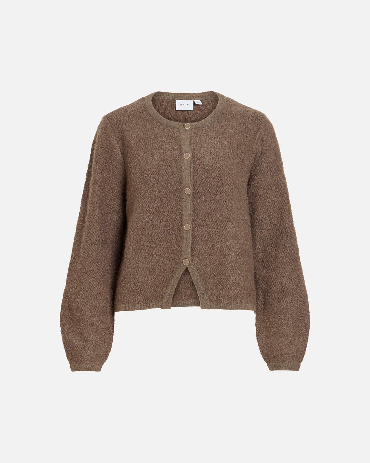 VILA Strikket Cardigan Pigga O-neck L/S - Falcon