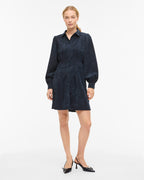 VILA Skjortekjole Cordu L/S Shirt - Navy Blazer
