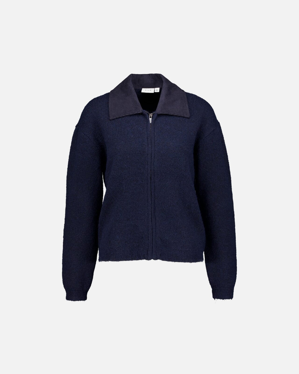 VILA Strikket Cardigan Cipa L/S Collar Knit - Navy Blazer Mel.