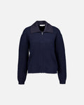 VILA Strikket Cardigan Cipa L/S Collar Knit - Navy Blazer Mel.