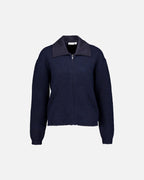VILA Strikket Cardigan Cipa L/S Collar Knit - Navy Blazer Mel.