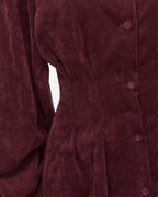 VILA Skjortekjole Cordu L/S Shirt - Port Royale