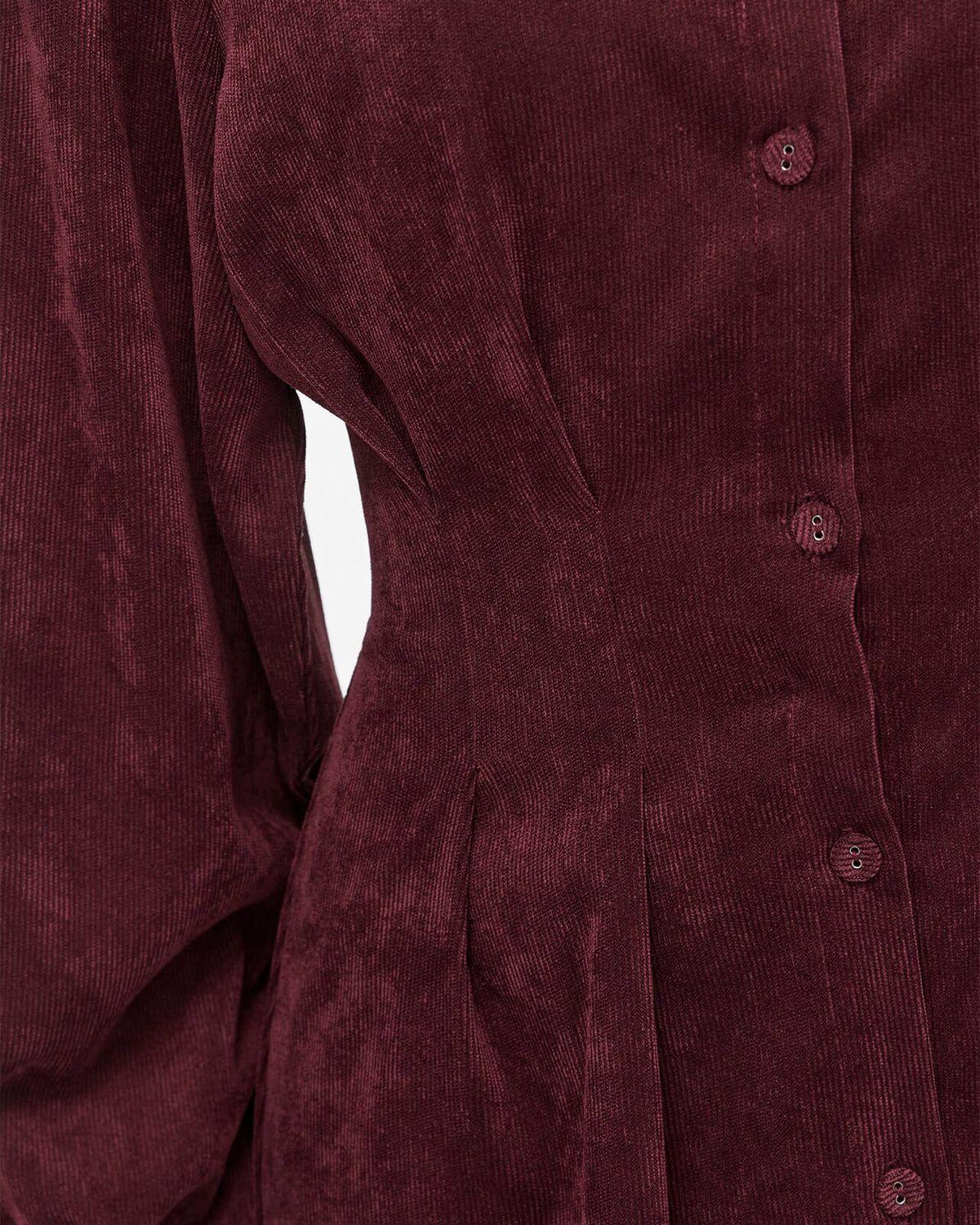 VILA Skjortekjole Cordu L/S Shirt - Port Royale
