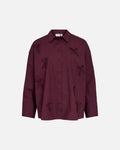 VILA Skjorte Isolda Oversize Shirt Bow - Port Royale