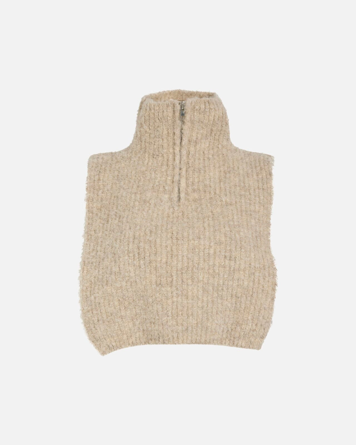 VILA Hals Mariska Half Zip - Super Light Natural Melan